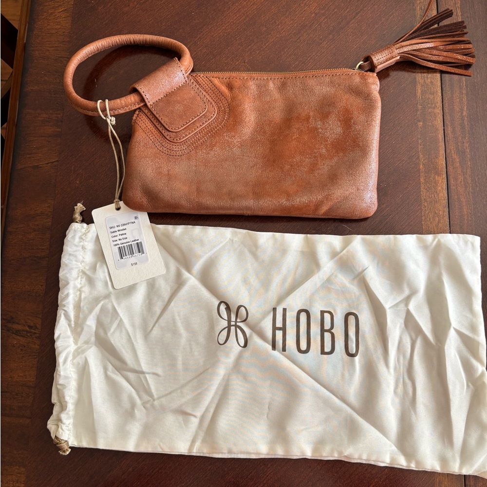 HOBO Patina Sable Genuine Leather
Wristlet NWT